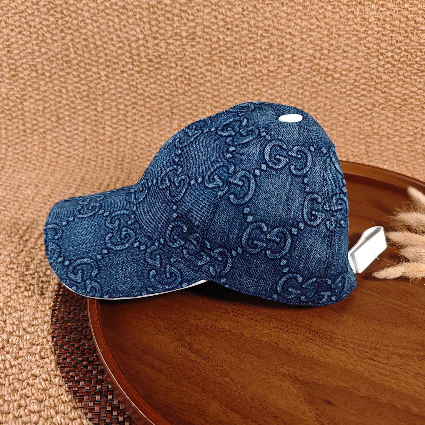 GUCCI Denim Baseball Cap(Blue)
