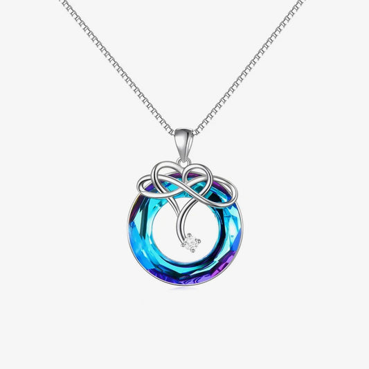For Love - S925 The Love Between Us Stays Forever Infinity Crystal Necklace