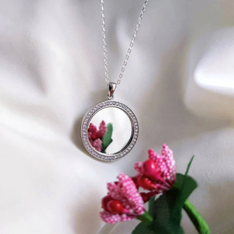 For Love - S925 You are Beautiful Mirror Necklace