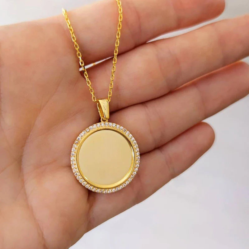 For Love - S925 You are Beautiful Mirror Necklace