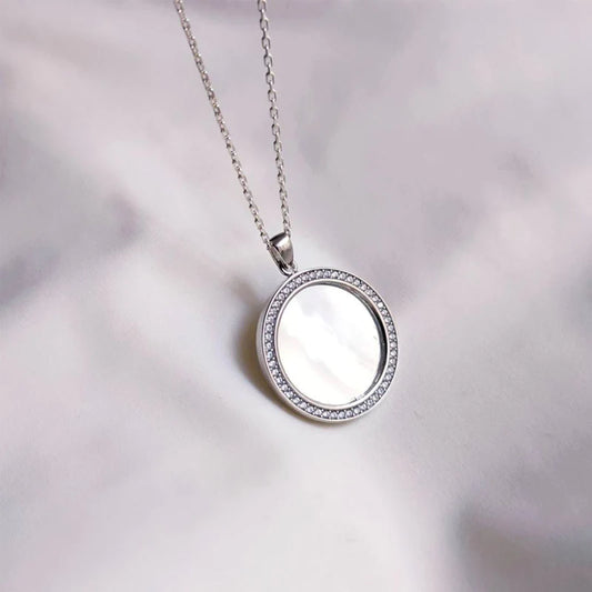 For Love - S925 You are Beautiful Mirror Necklace