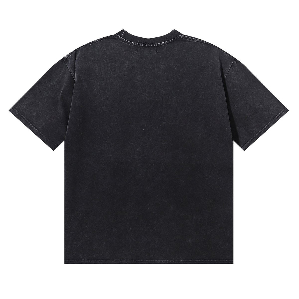 MAJESTIK We Are Friend Rhinestone Graphic T-Shirt — back