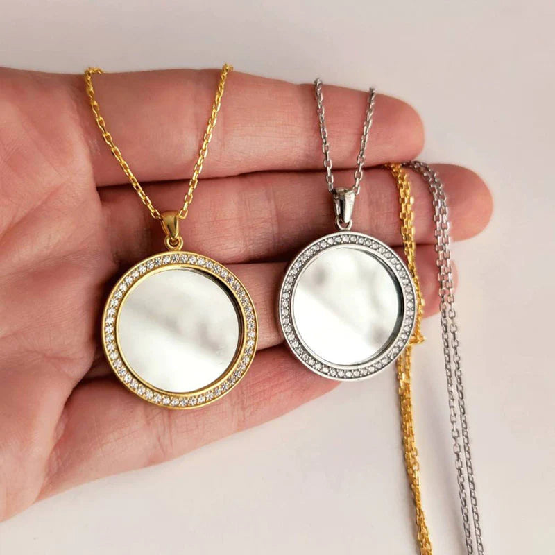 For Love - S925 You are Beautiful Mirror Necklace