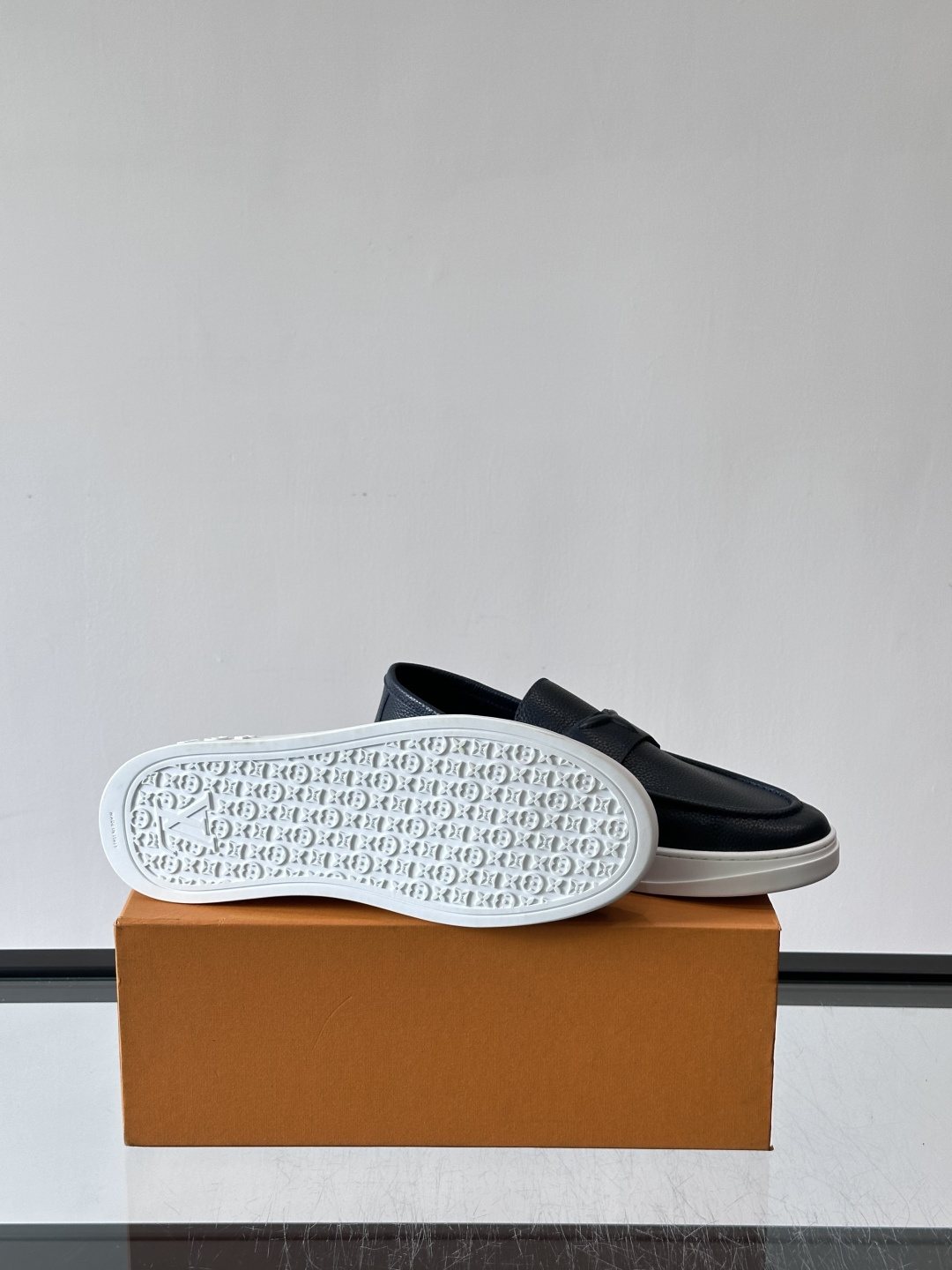 Louis Vuitton Black Platform Loafers — detail