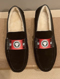 微商相册测试鞋子-Versace Black Red Accent Slip-On Loafers — hero