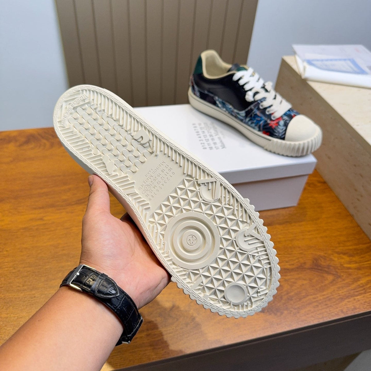 Maison Margiela Floral Panel Sneakers — detail