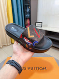 Louis Vuitton Men's Graphic Strap Slide Sandals — hero