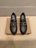 Louis Vuitton Black Buckle Loafers — hero