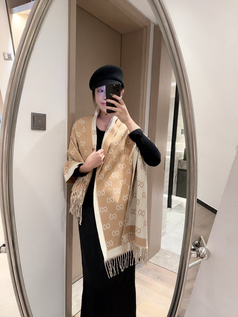 Gucci GG Fringe Scarf — hero