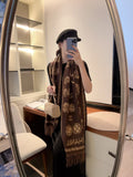 Chanel Fringed Patterned Scarf — hero