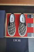 Dior Patterned Slip-On Sneakers — front