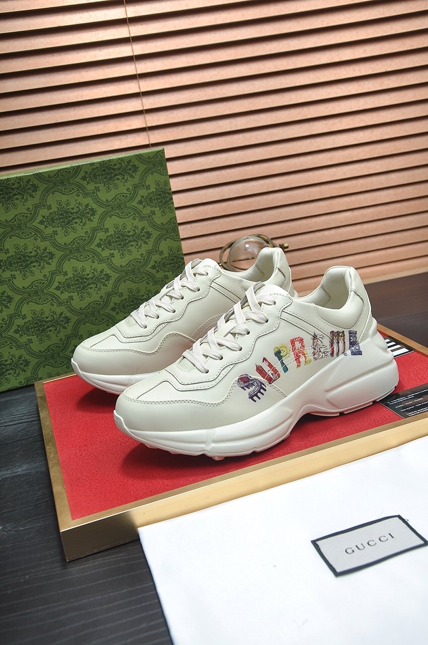 GUCCI Multicolor Lettering Chunky Sneakers — hero
