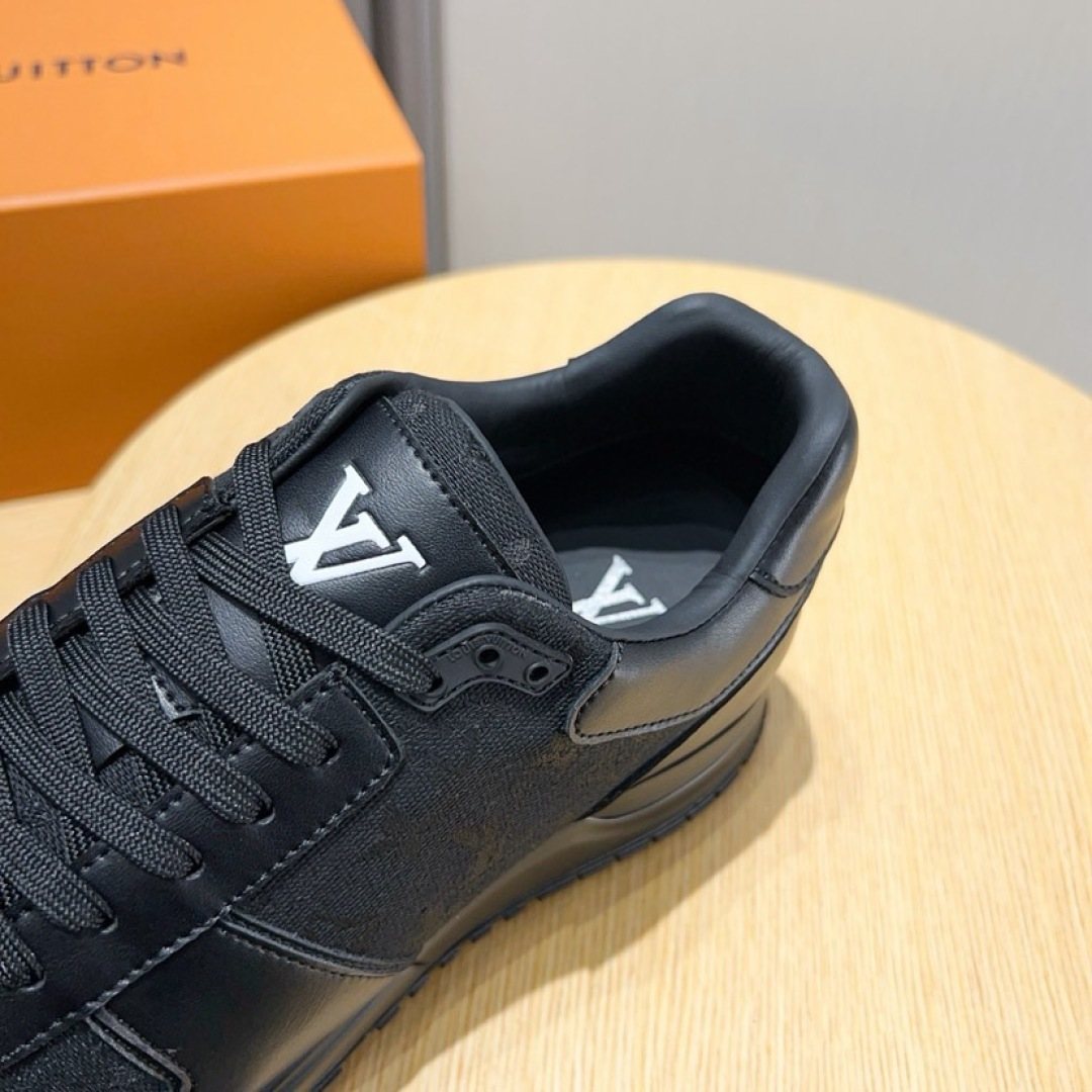 Louis Vuitton Black & Dark Gray Low-Top Sneakers — detail