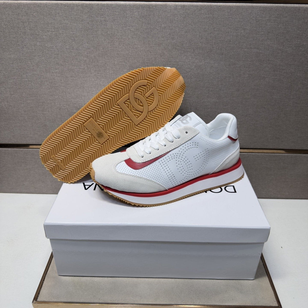 Dolce & Gabbana White Red Gum Sneakers — detail