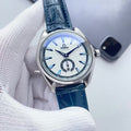 OMEGA White Dial Blue Strap Watch — hero