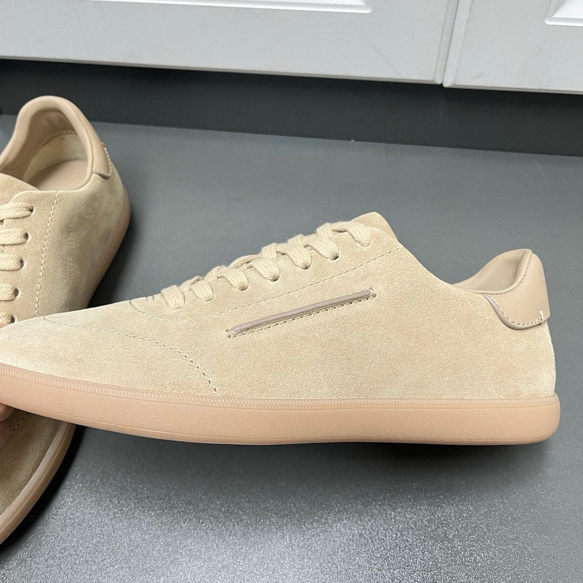 Zegna 232 Suede Low-Top Sneakers — side