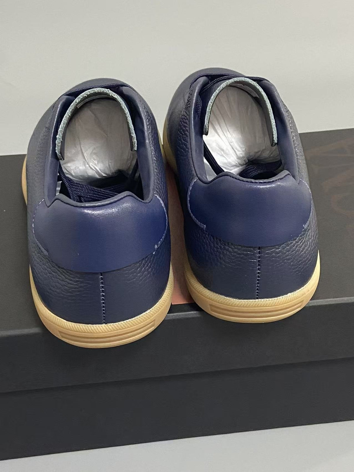 Zegna 232 Suede Low-Top Sneakers — back
