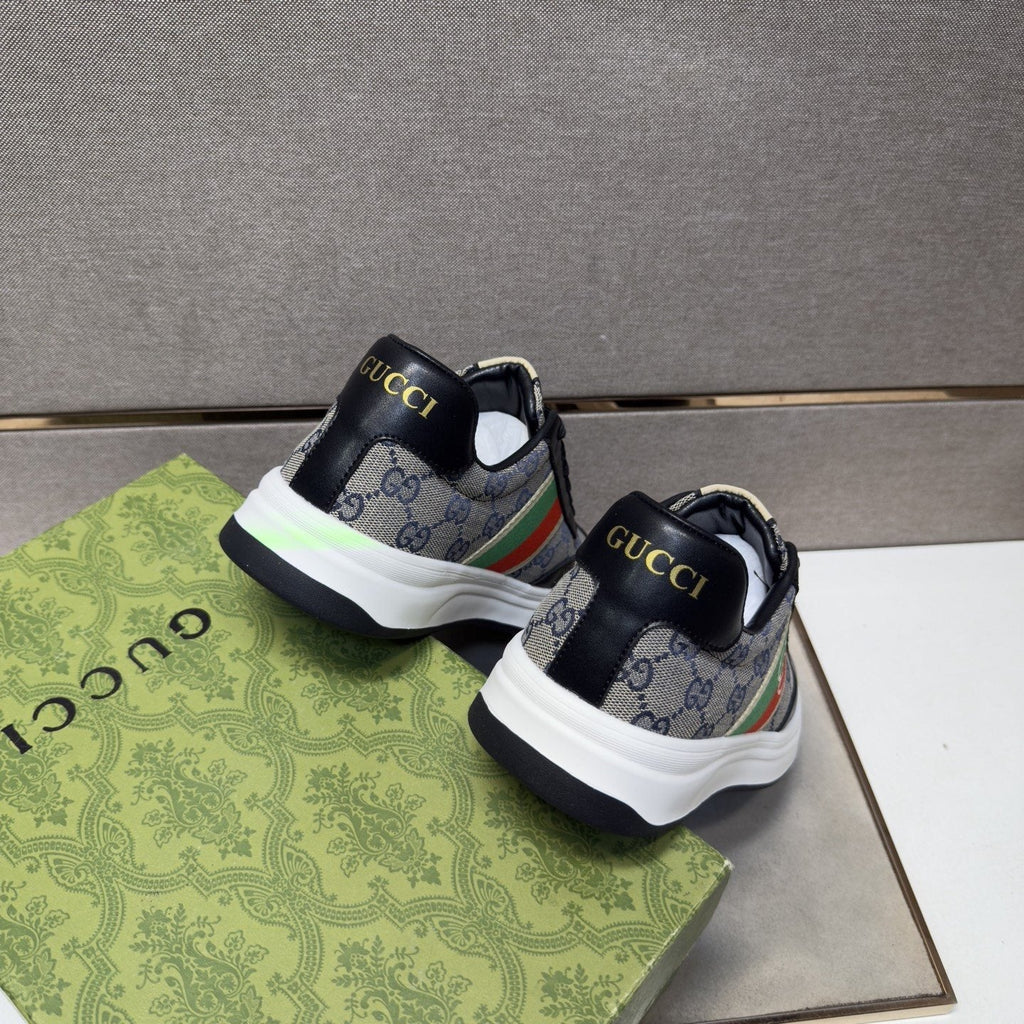 Gucci Web Stripe Low-Top Sneakers — back