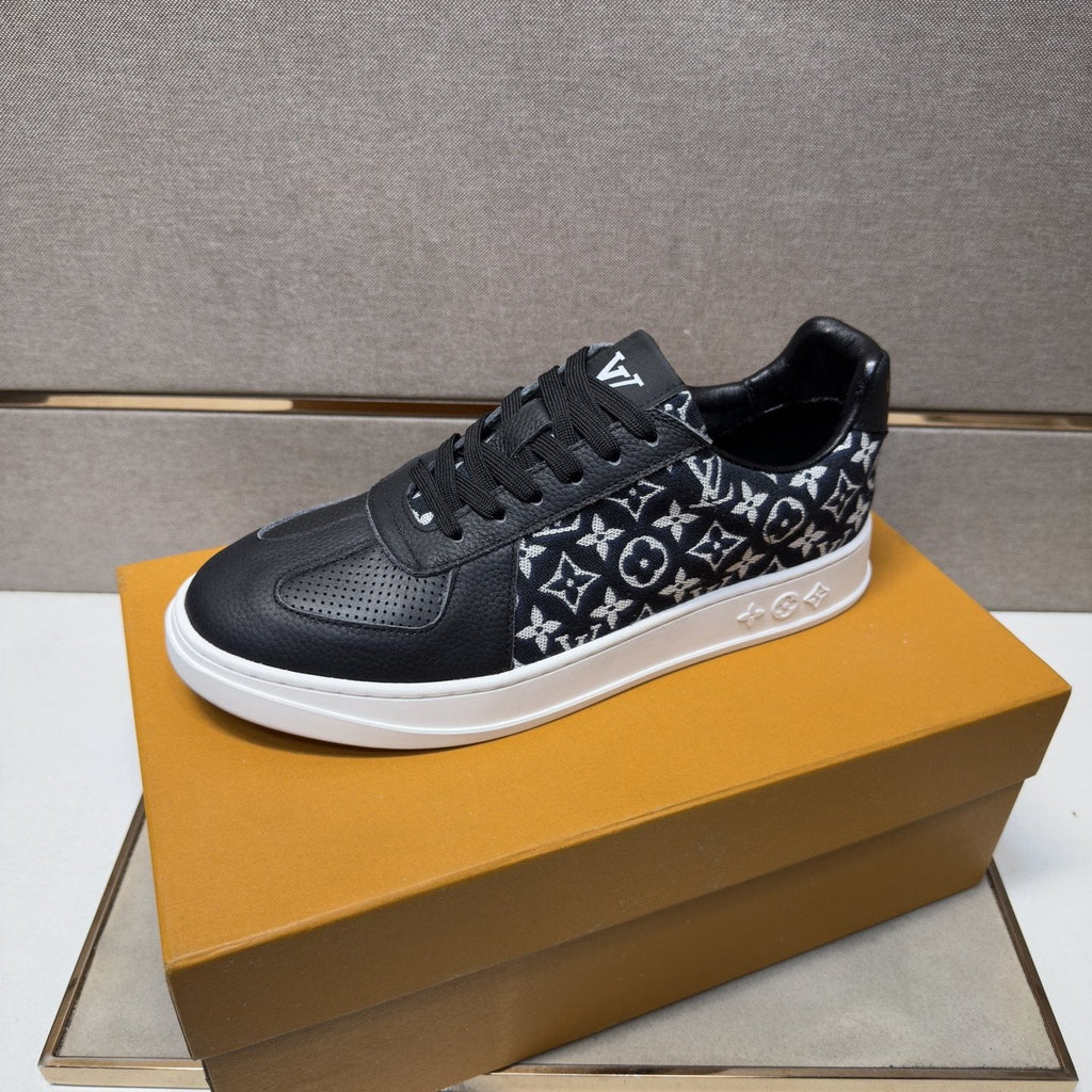 Louis Vuitton Patterned Panel Sneakers — front