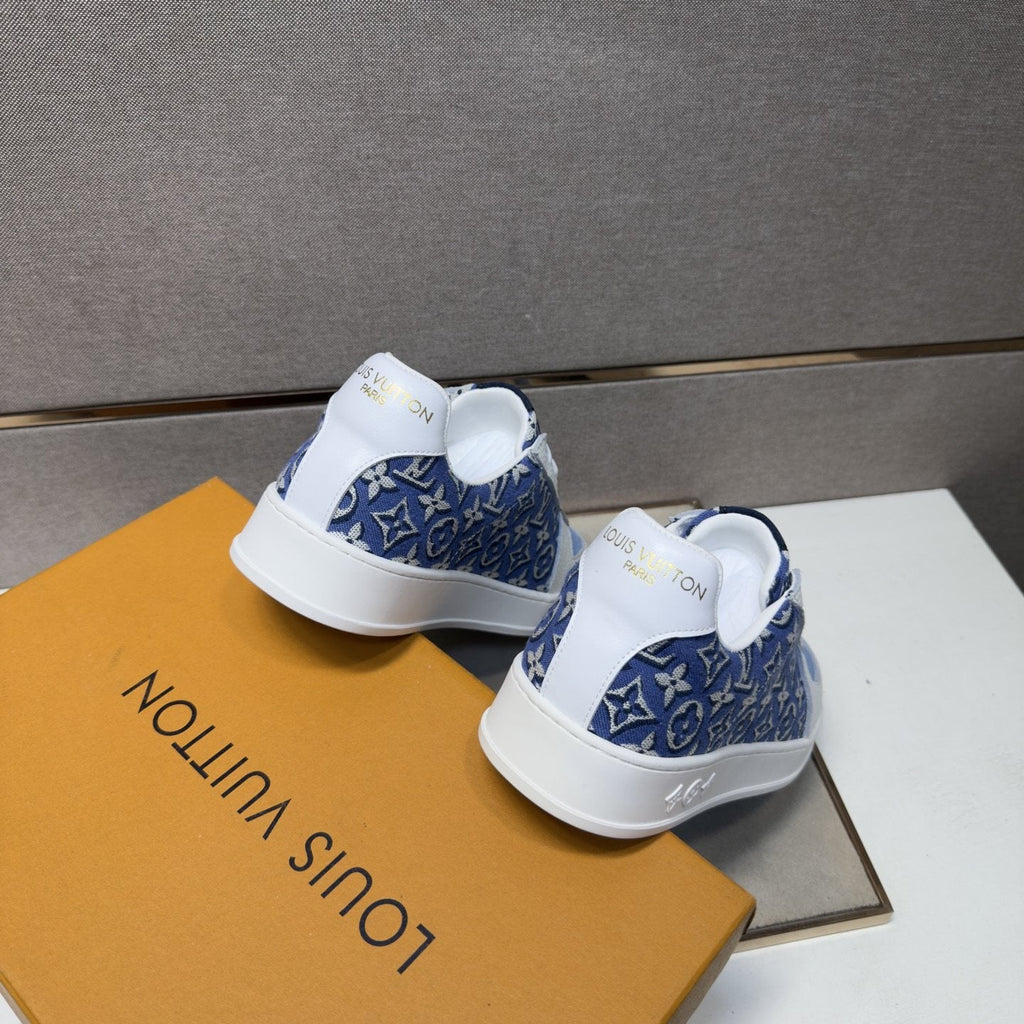 Louis Vuitton Patterned Panel Sneakers — back