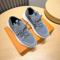 Louis Vuitton Gray Knit Sneakers — hero