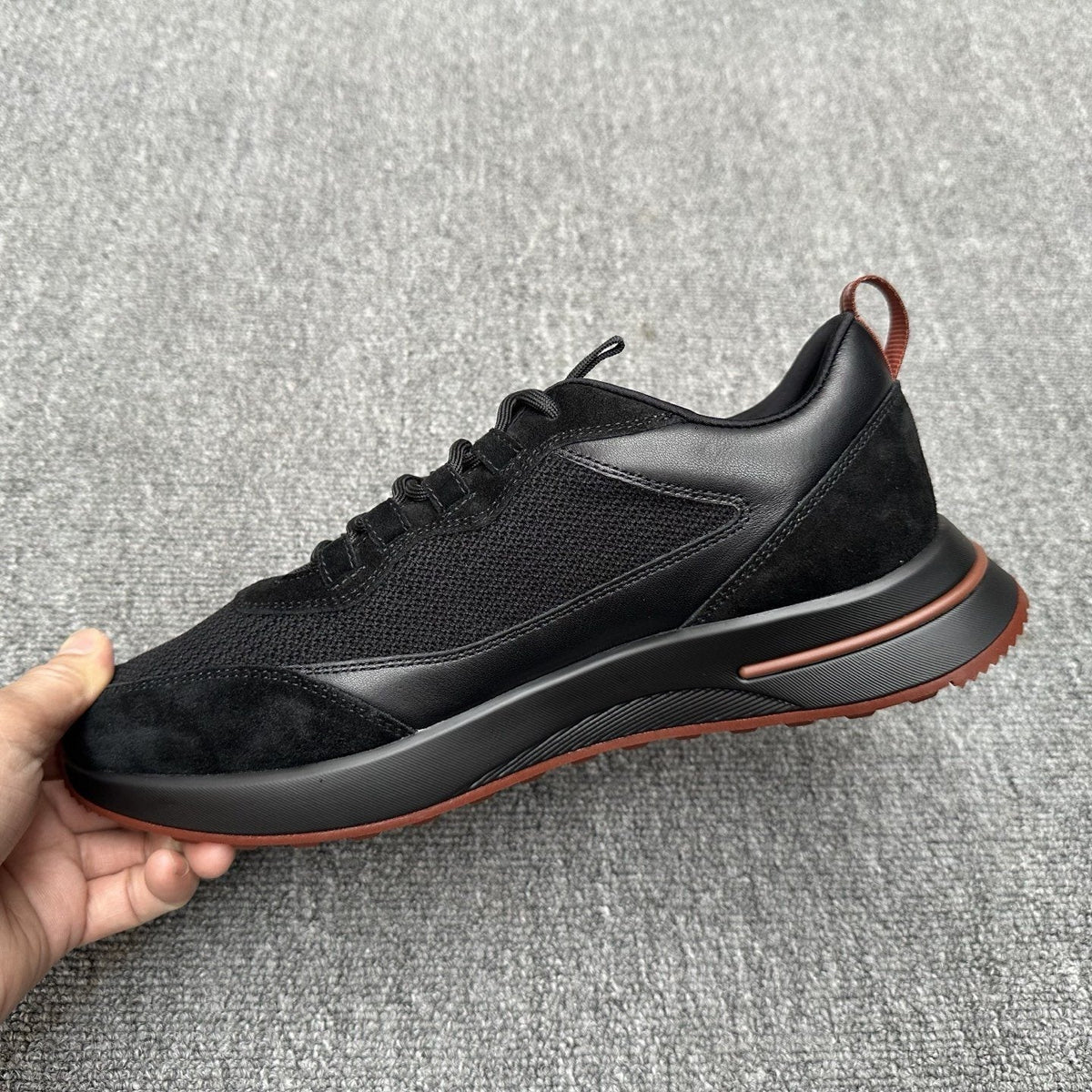 Loro Piana Mesh Low-Top Sneakers — side