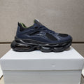 Dior Navy Blue, Black and Green Low-Top Sneakers — hero