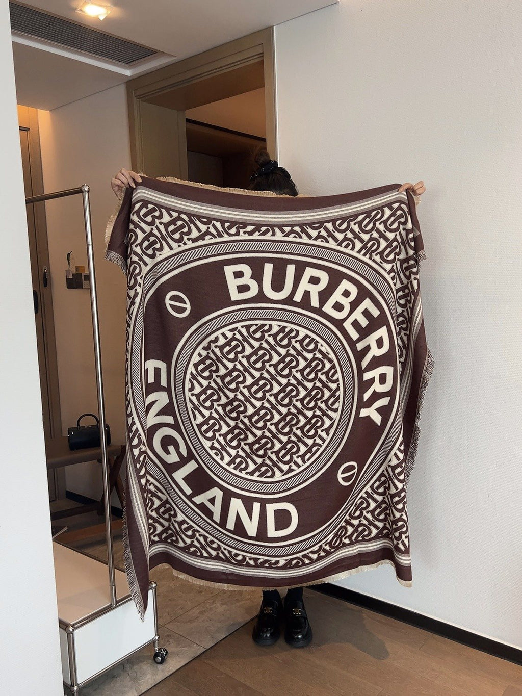 Burberry Graphic Square Scarf — front