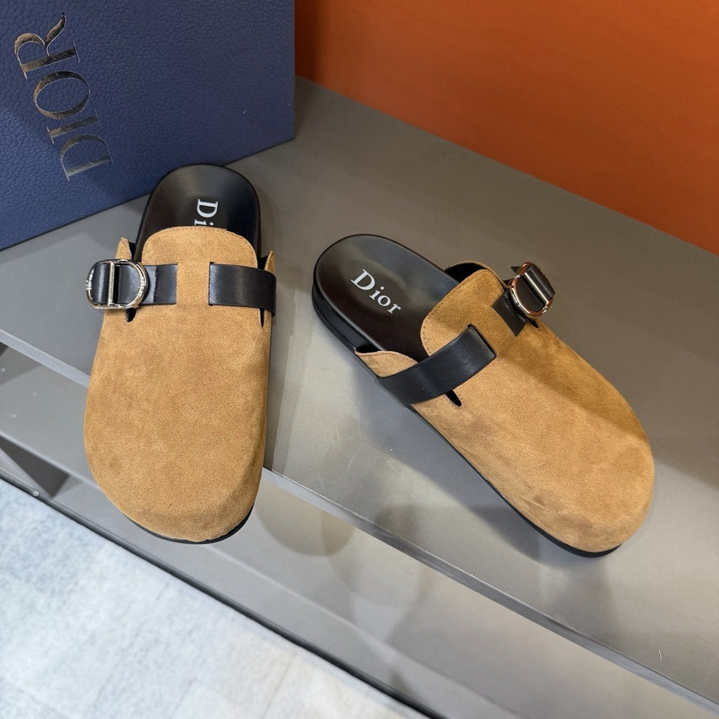 Dior Buckle-Strap Mule Sandals — hero