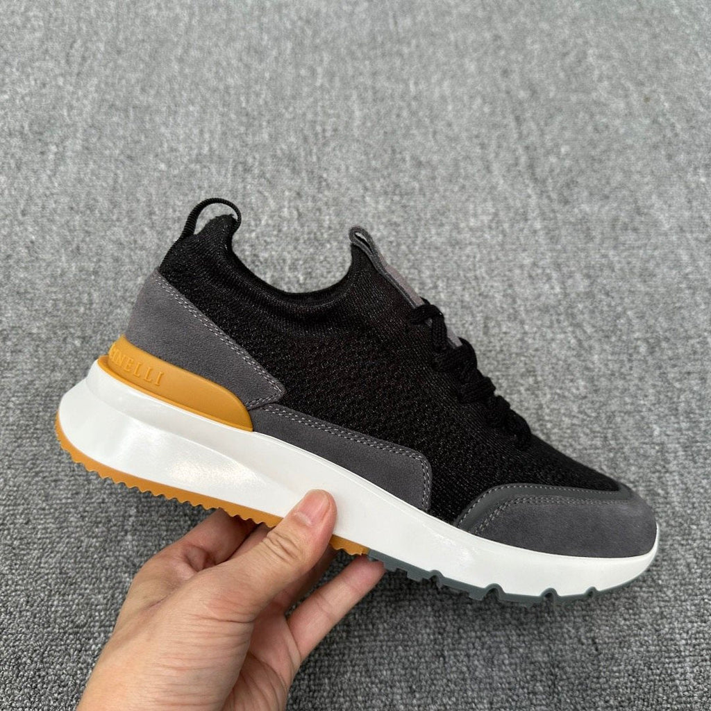 Brunello Cucinelli Knit Low-Top Sneakers — front