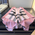 Burberry Reversible Plaid Cape Wrap — hero