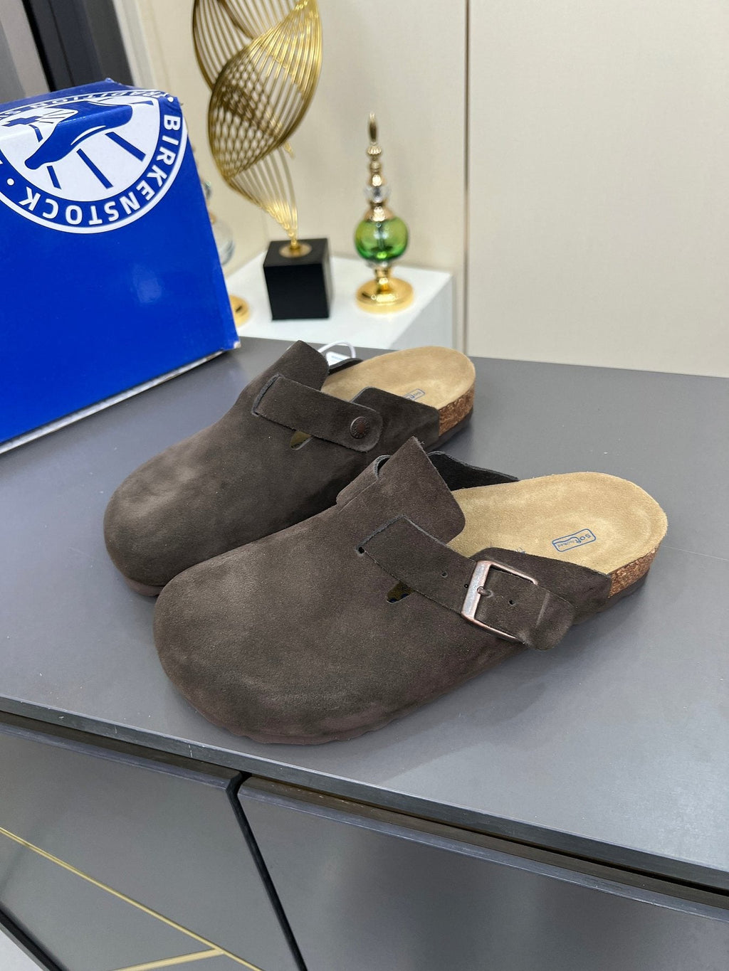 Birkenstock Closed-Toe Buckle Clogs — front