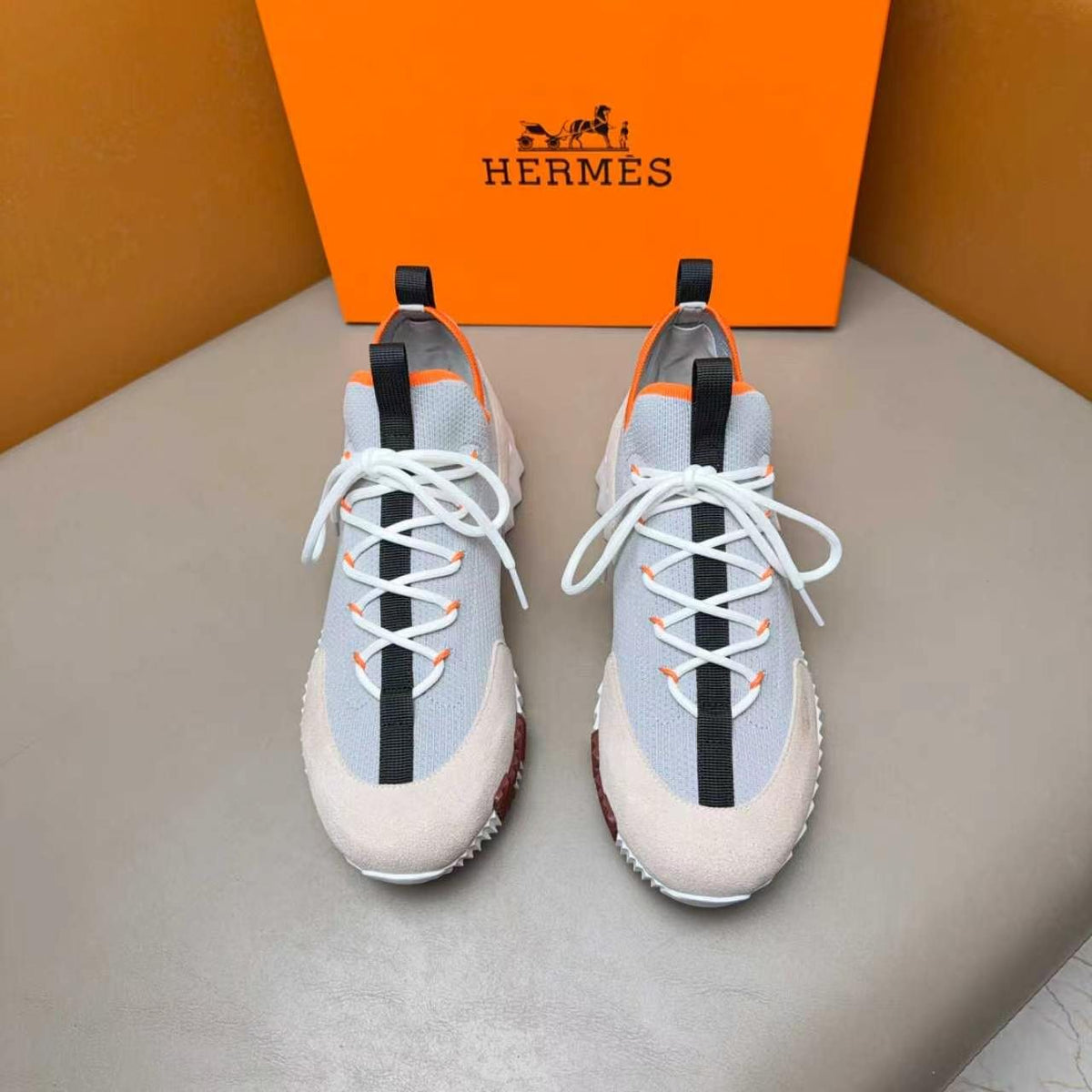 Hermès Layered Knit Sneakers — hero