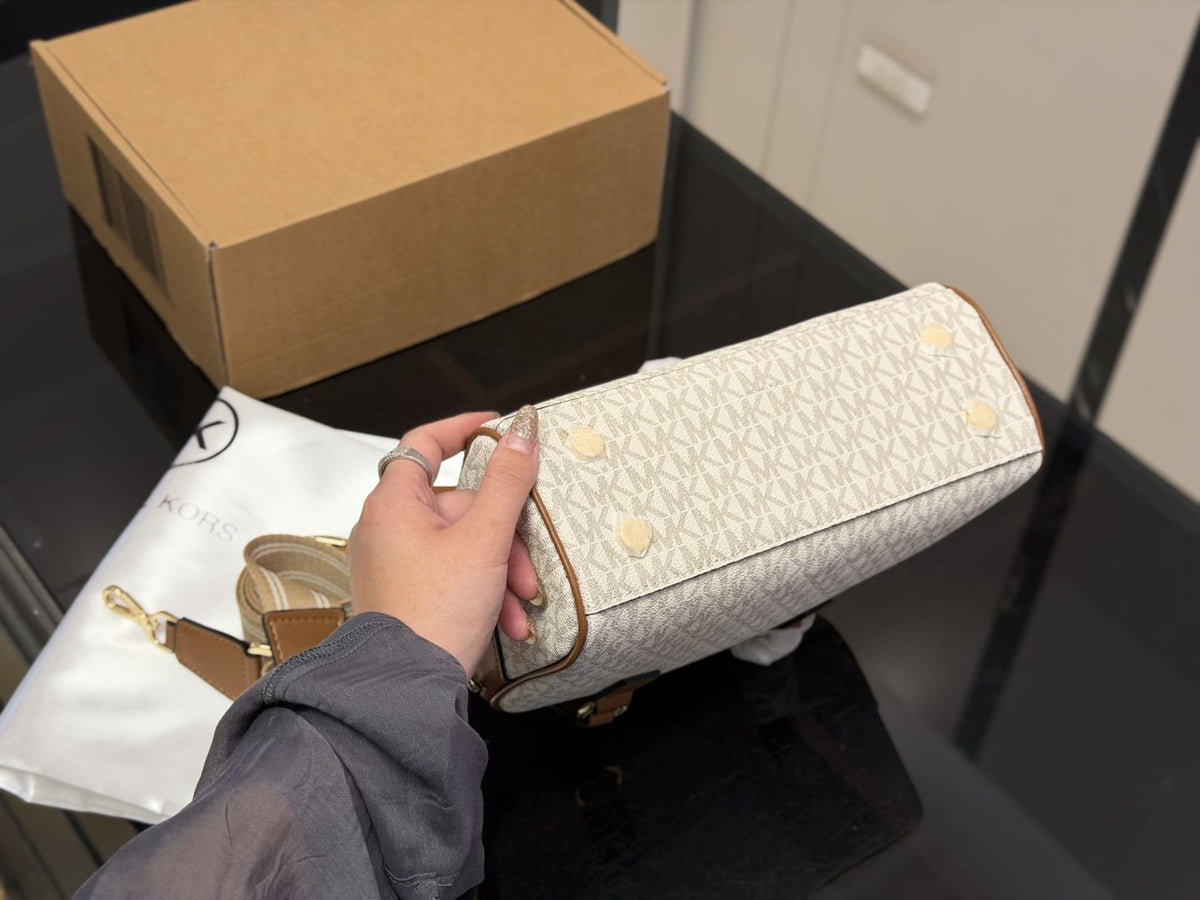 Michael Kors Chain-Accent Pillow Bag — detail