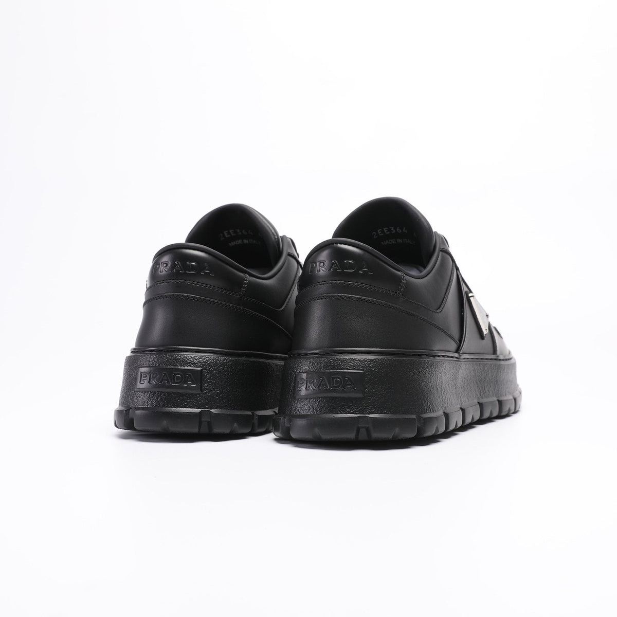 PRADA Triangle Plaque Low-Top Sneakers — back