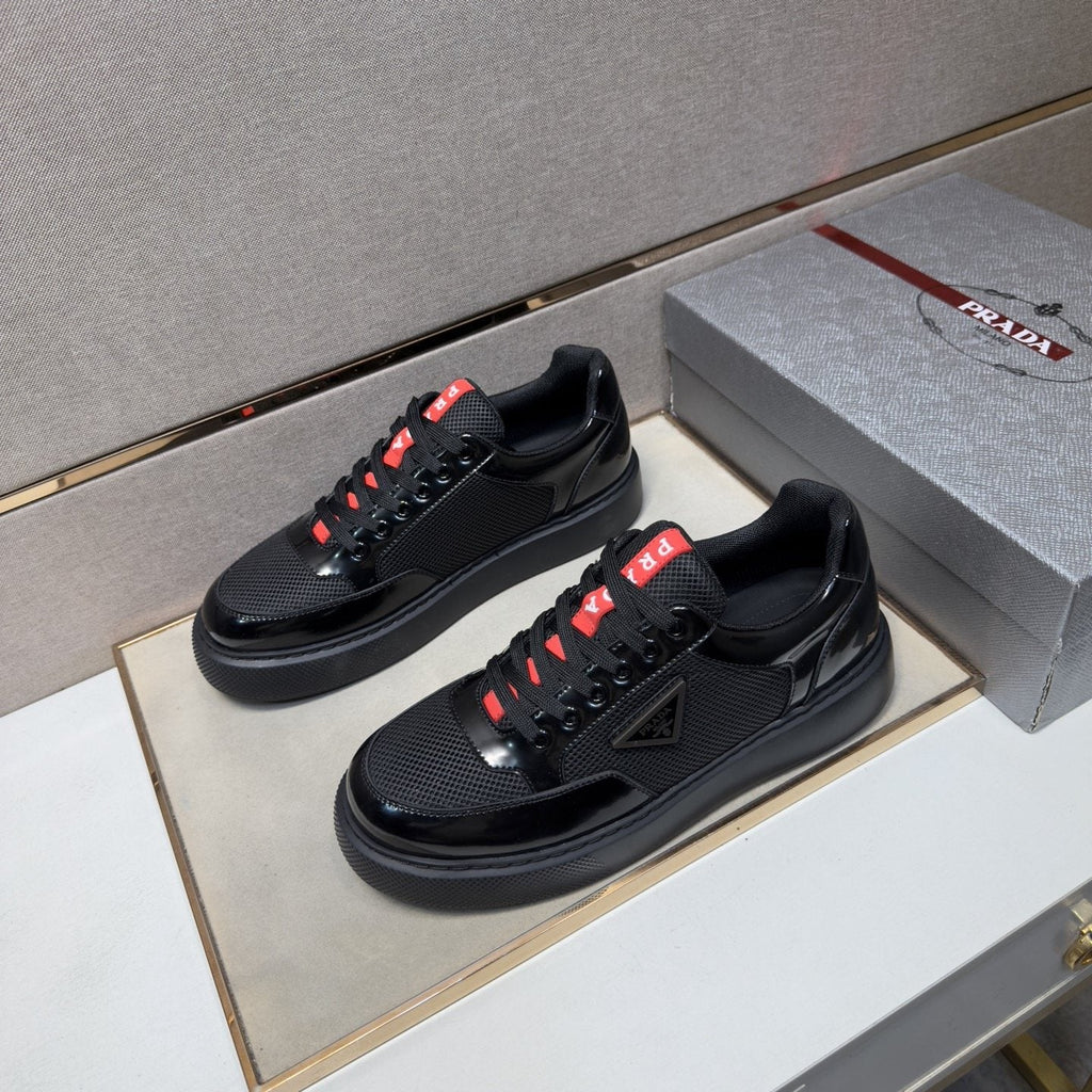 Prada Mesh Panel Low-Top Sneakers — front