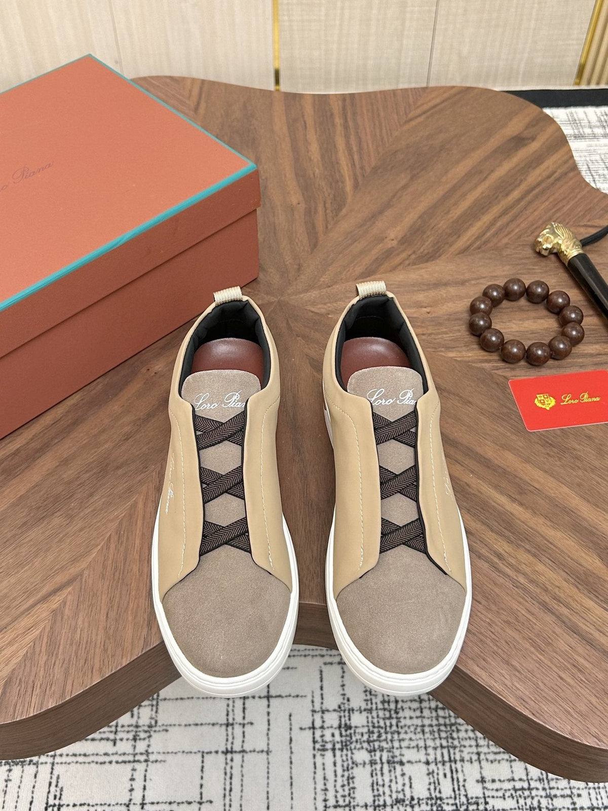 Loro Piana Slip-On Sneakers — front