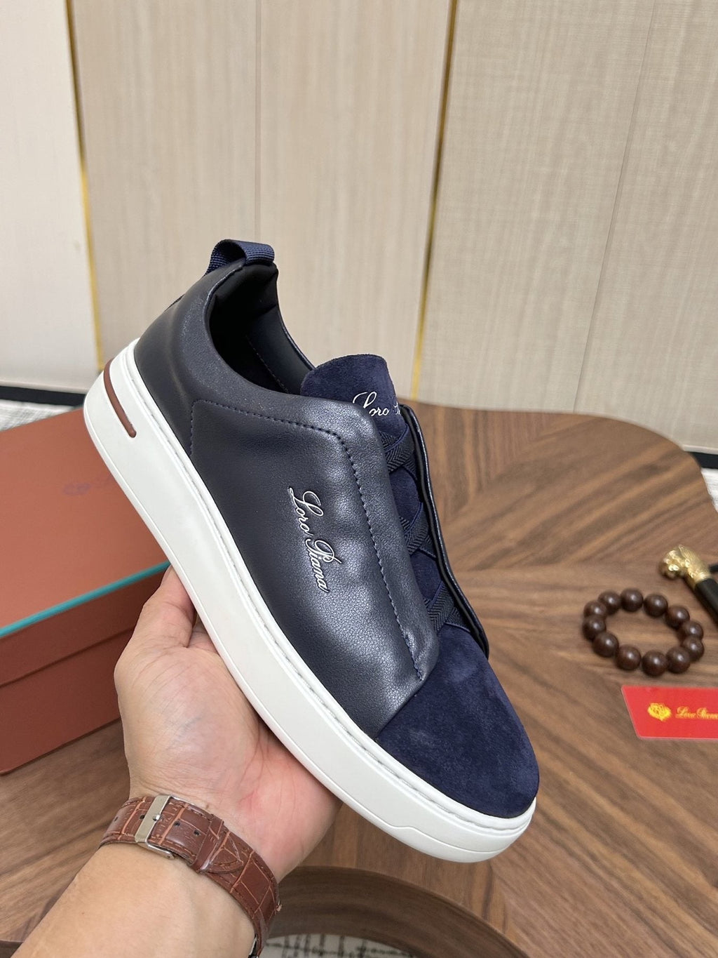 Loro Piana Slip-On Sneakers — side