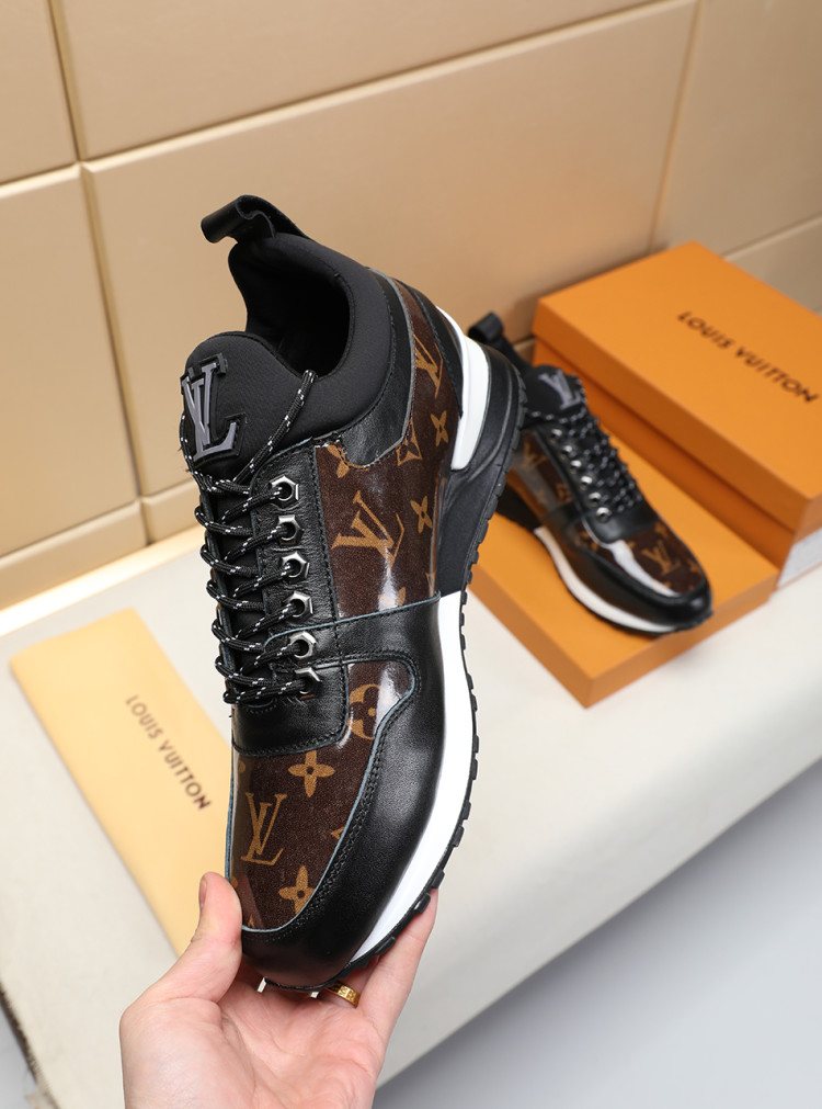Louis Vuitton Monogram Panel Low-Top Sneakers — side