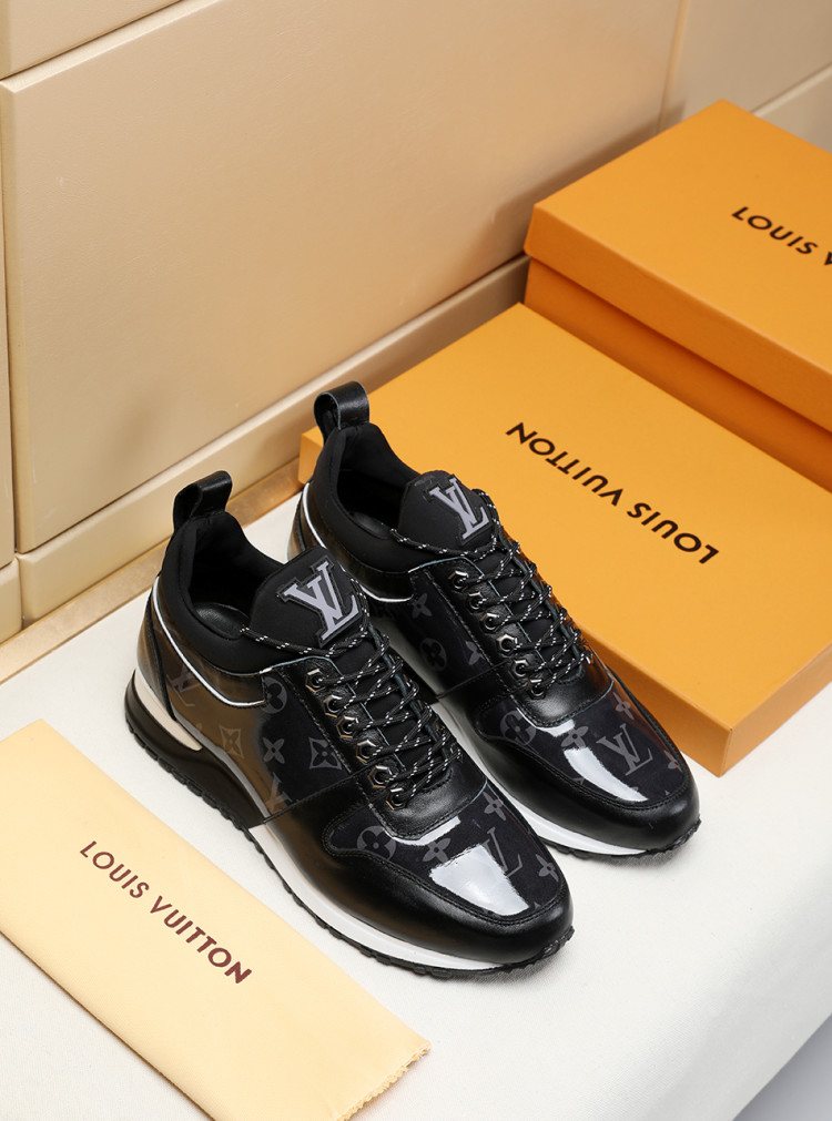 Louis Vuitton Monogram Panel Low-Top Sneakers — front