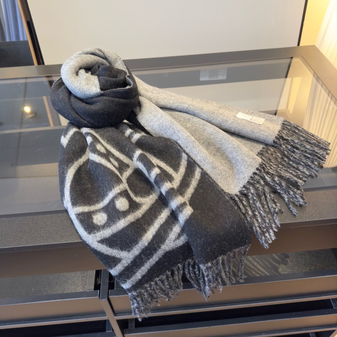Vivienne Westwood Orb Fringed Scarf — front
