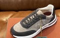 Loro Piana Gray and Charcoal Low-Top Sneakers — hero