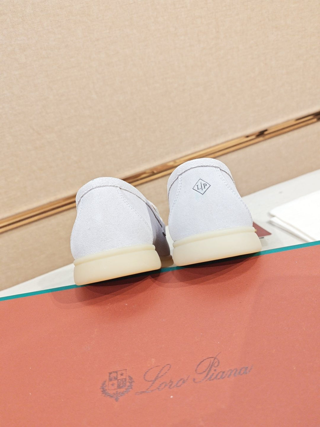 Loro Piana Metal-Charm Moc Toe Loafers — back