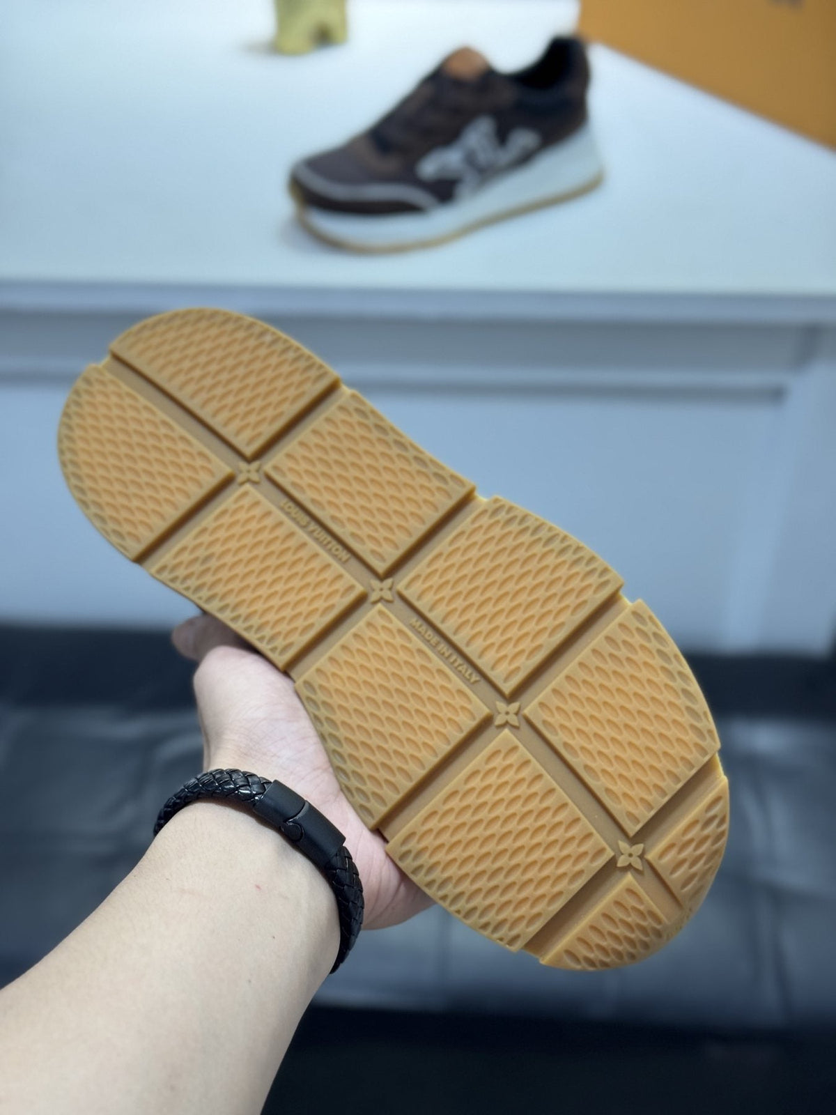 Louis Vuitton LV Panel Low-Top Sneakers — detail