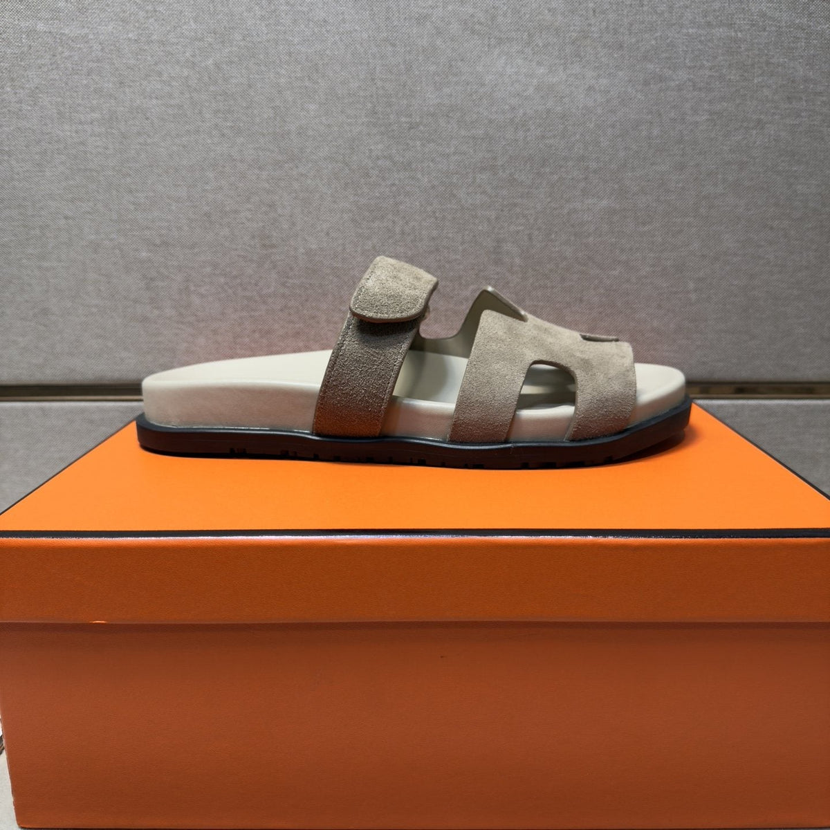 Hermès Cutout Slide Sandals — front