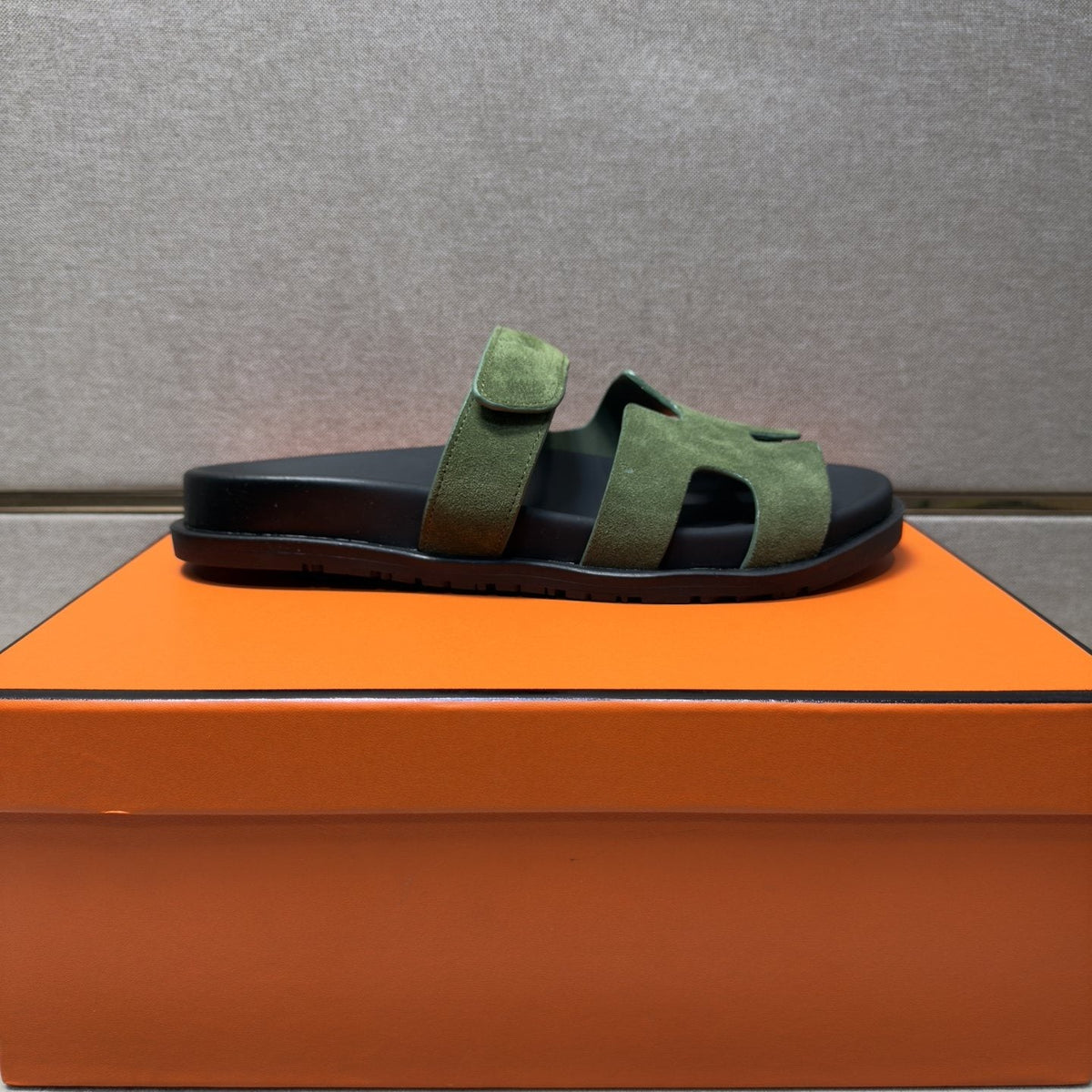 Hermès Cutout Slide Sandals — front