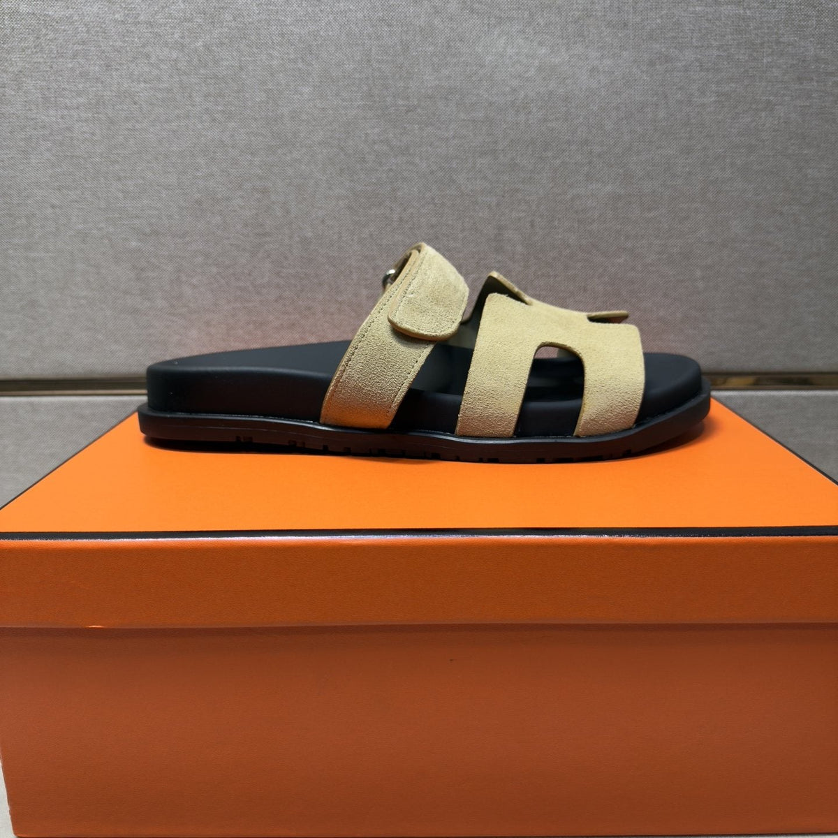 Hermès Cutout Slide Sandals — front