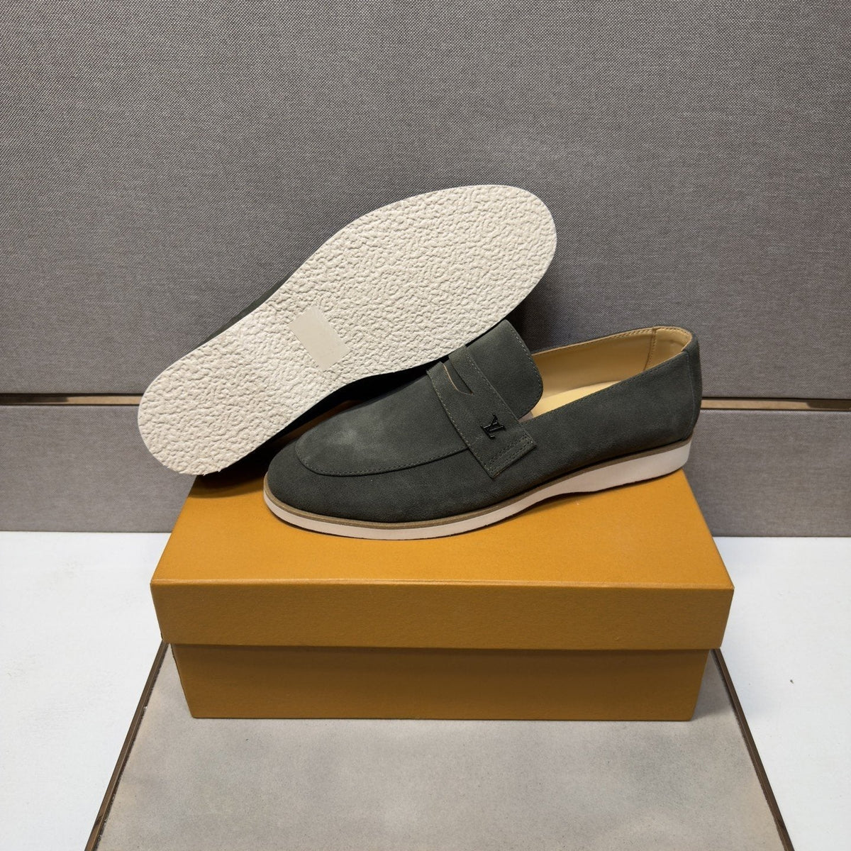 Louis Vuitton Men's Vamp-Strap Loafers — back