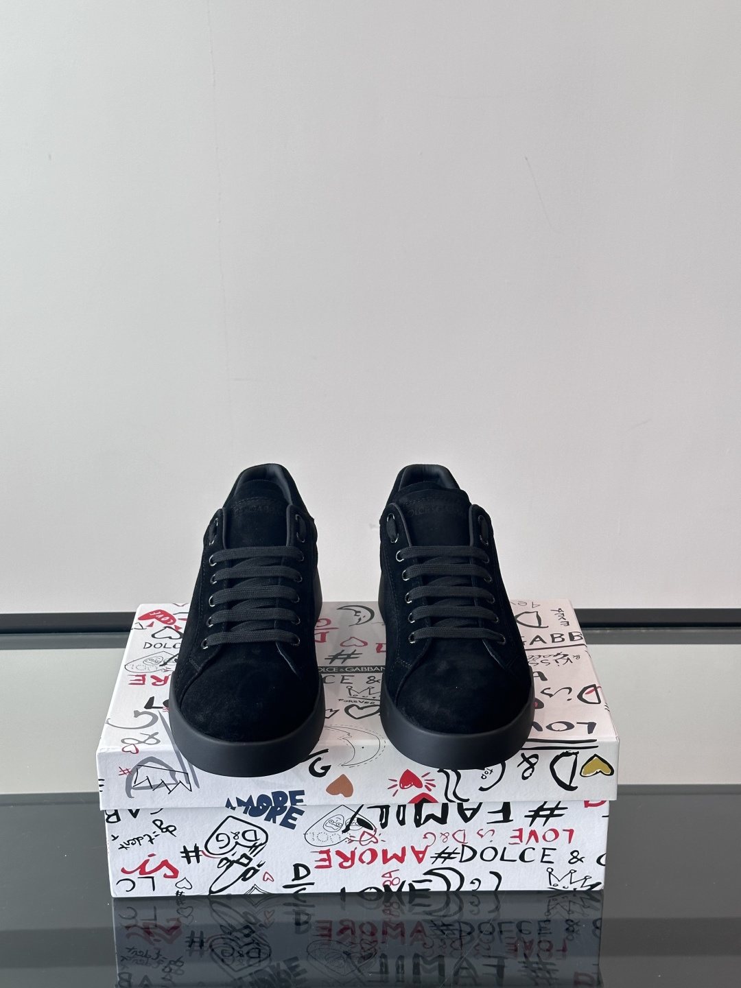Dolce & Gabbana Lace-Up Low-Top Sneakers — side
