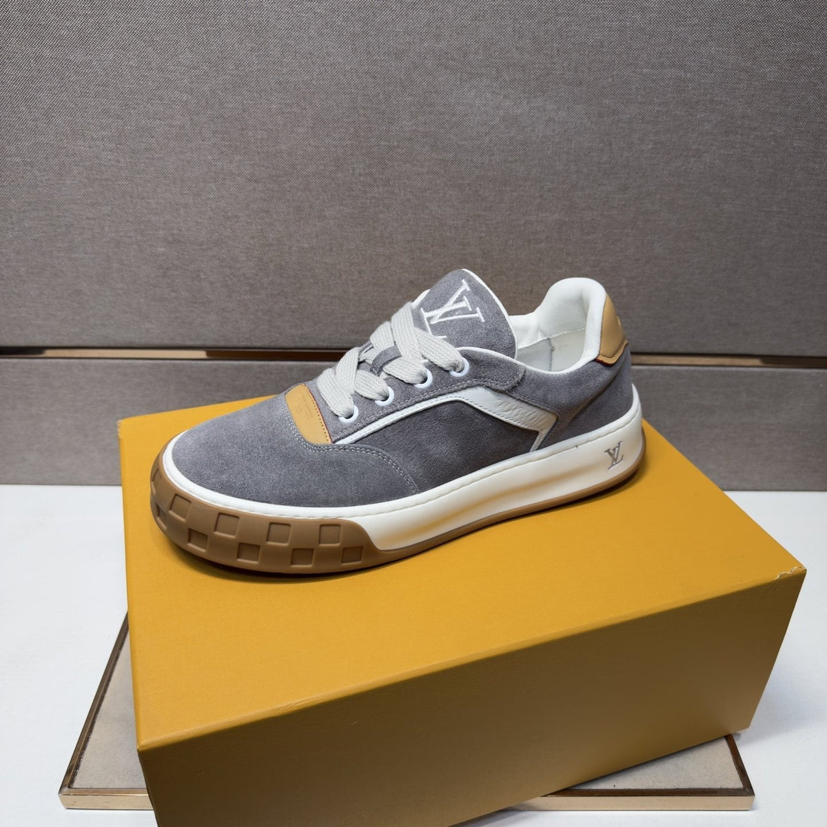 Louis Vuitton Paneled Low-Top Sneakers — side